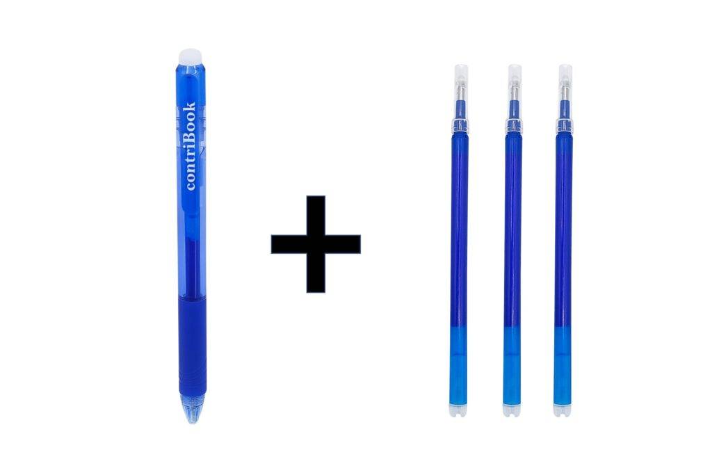 Löschbare Stifte Bundle blau m. Minen