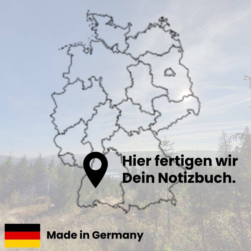 Notizbücher Made in Germany.