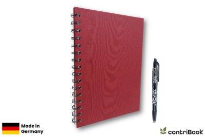 Notizbuch rot mit Stift