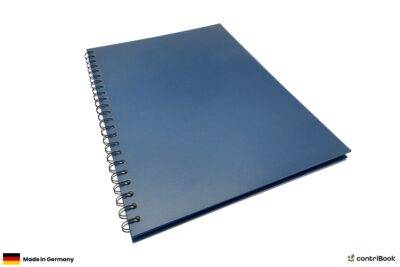 Hochwertiges Notizbuch dunkelblau Made in Germany
