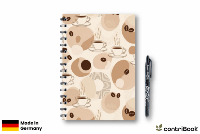 Notizbuch Kaffee Design Cozy Coffee wiederverwendbar